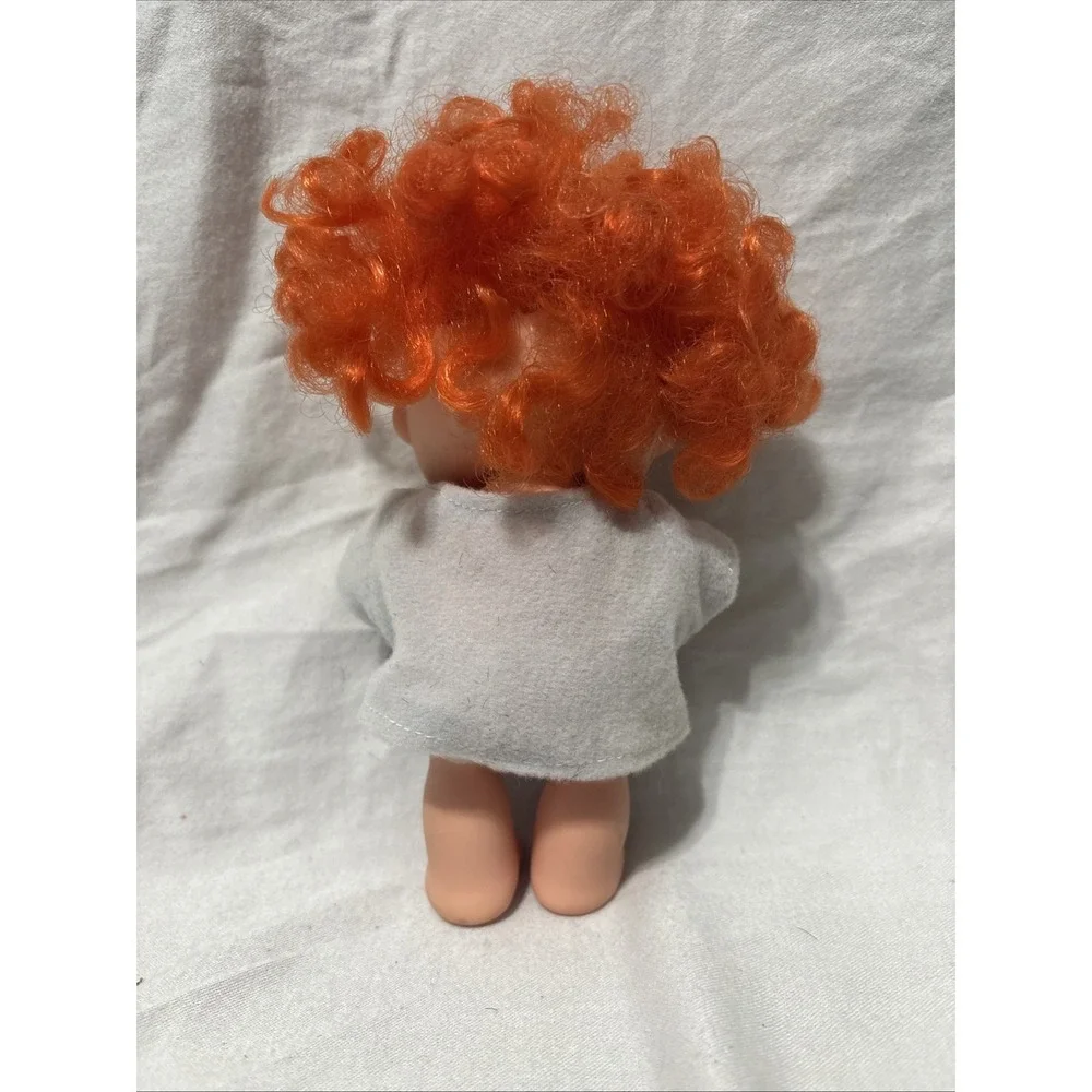 Hallmark 1986 Hugga Bunch Poseable Vinyl Doll Hugsy  Curly Orange Hair Spaceport